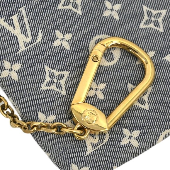 Louis Vuitton Navy Monogram Idylle Pochette Cles Coin Case - Picture 8 of 12